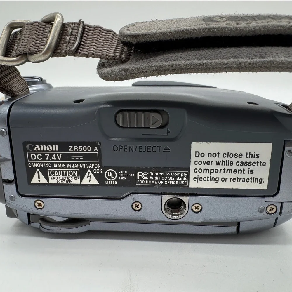 Canon ZR500 MiniDV Digital Video Camcorder 25x Optical Zoom Blue Parts Repair